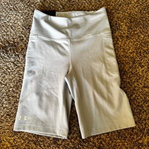 NWT Under Armour Women’s S‎ Movement Bike Short Blue Fitted MSRP $60
